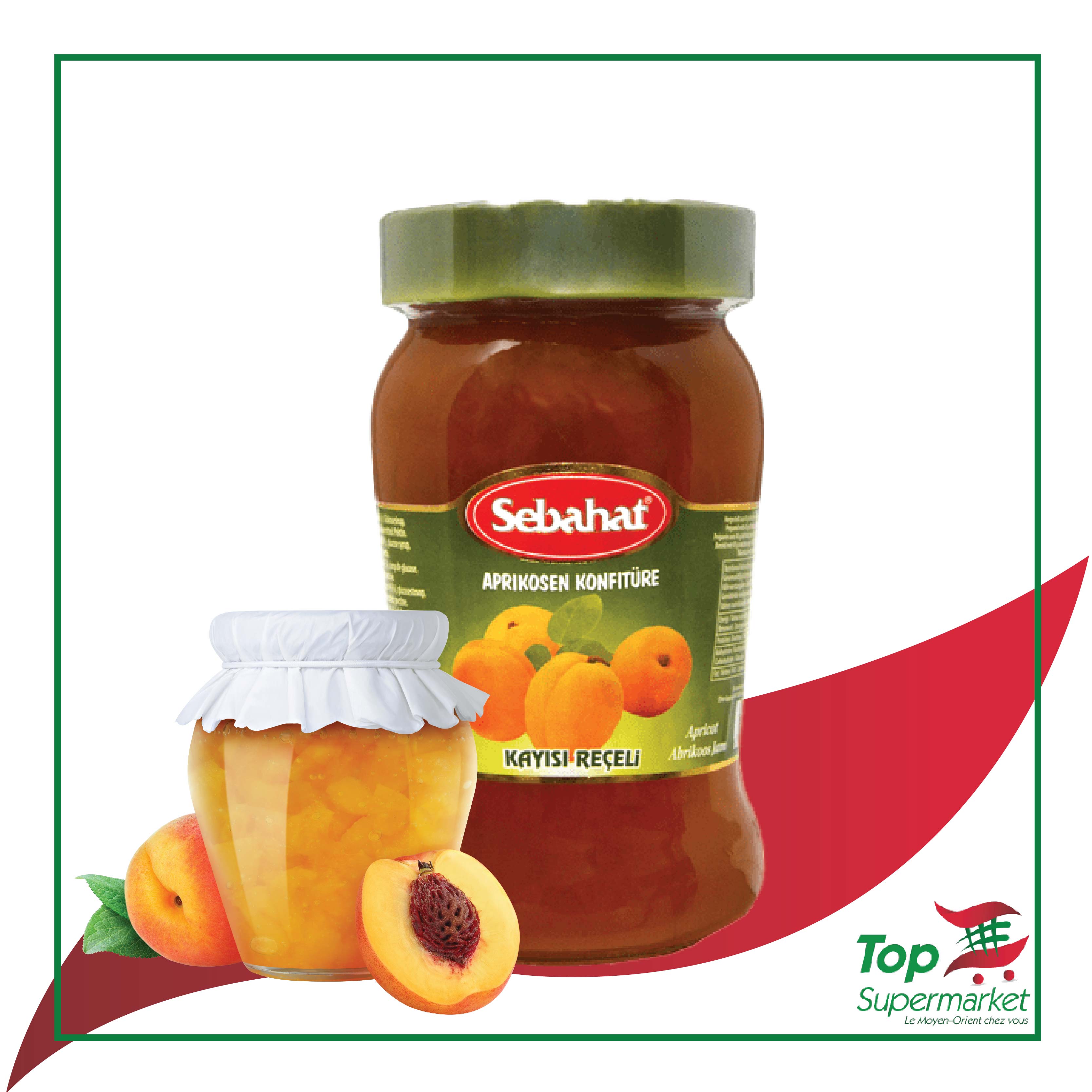 Sebahat confiture d'abricots 700gr